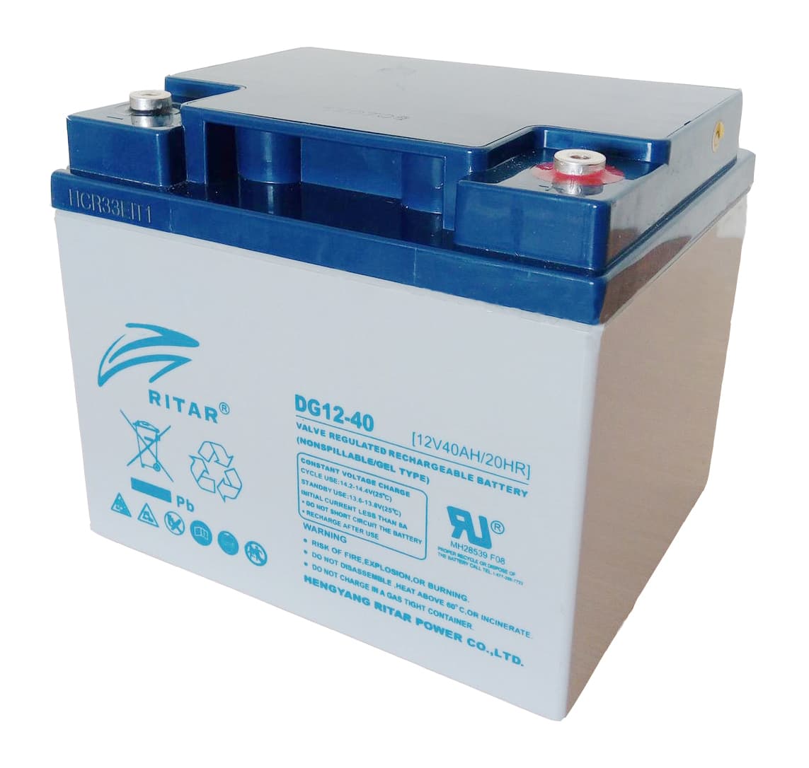 Акумулятор для ДБЖ Ritar DG12-40 / 12 В / 40 А⋅год / GEL