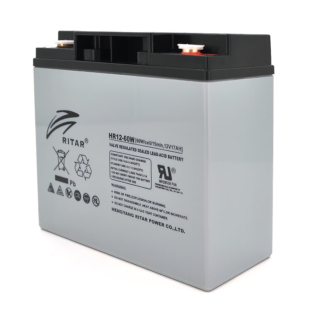 Акумулятор для ДБЖ Ritar HR1260W / 12 В / 17 А⋅год / AGM