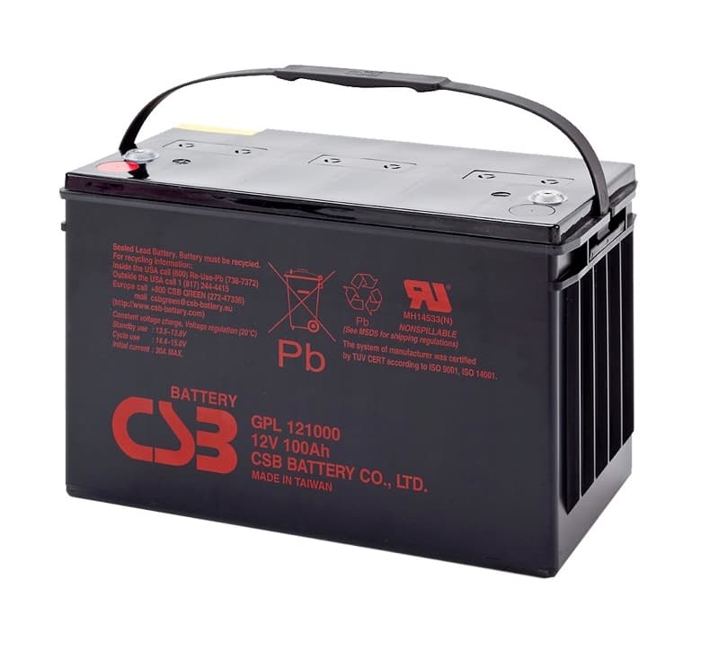 Акумулятор для ДБЖ MERLION GPL121000 / 12 В / 100 А⋅год / VRLA