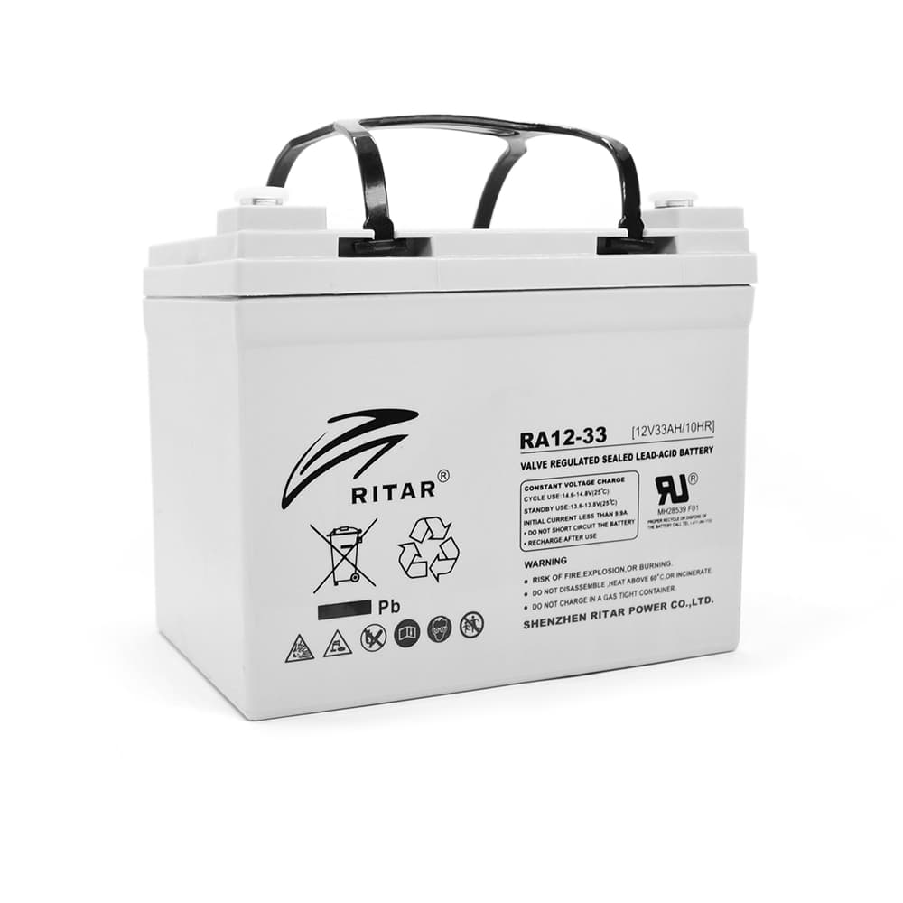 Акумулятор для ДБЖ Ritar RA12-33 / 12 В / 33 А⋅год / AGM