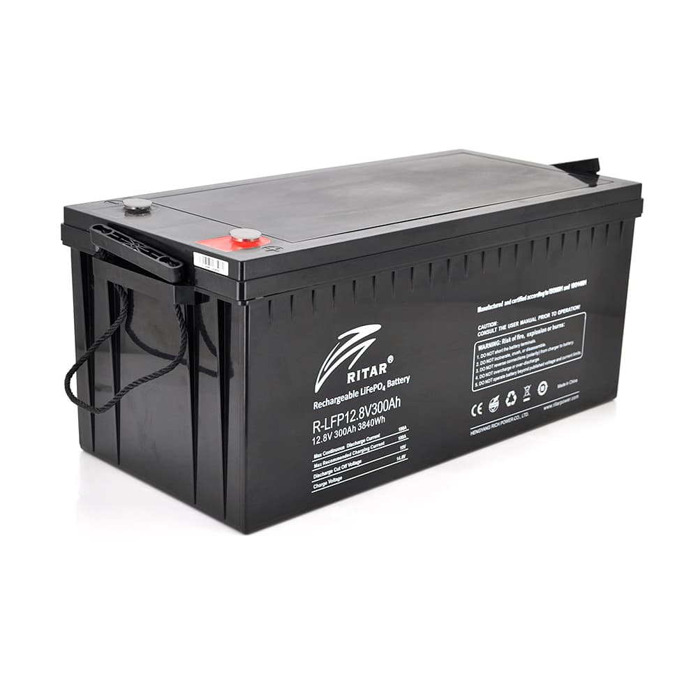 Літієвий акумулятор Ritar R-LFP 12.8V 300Ah Bluet / 12.8 В / 300 А⋅год / LiFePO4
