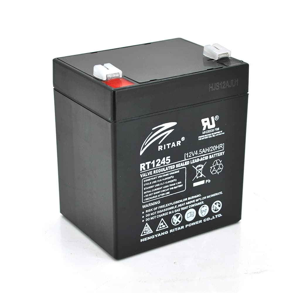 Акумулятор для ДБЖ Ritar RT1245B / 12 В / 4.5 А⋅год / AGM
