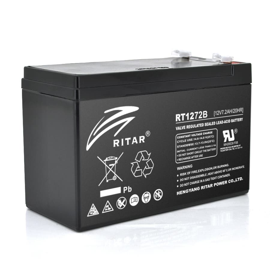 Акумулятор для ДБЖ Ritar RT1272B / 12 В / 7.2 А⋅год / AGM