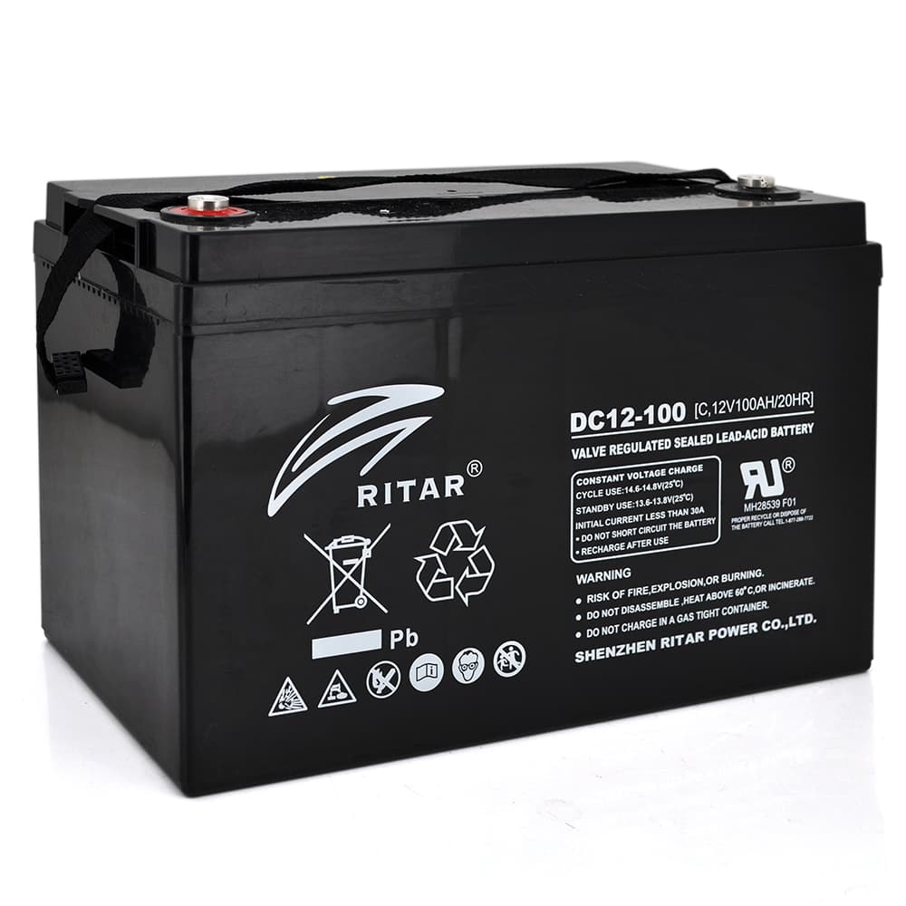 Акумулятор для ДБЖ Ritar DC12-100С / 12 В / 100 А⋅год / Carbon