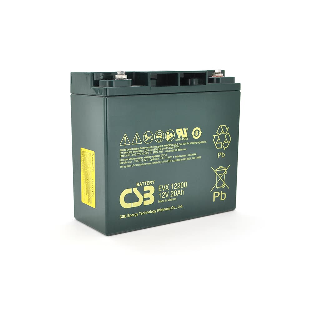 Акумулятор для ДБЖ CSB EVX12200 / 12 В / 20 А⋅год / AGM