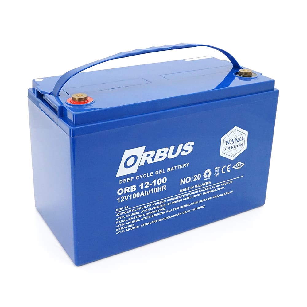 Акумулятор для ДБЖ ORBUS CG12100 / 12 В / 100 А⋅год / GEL