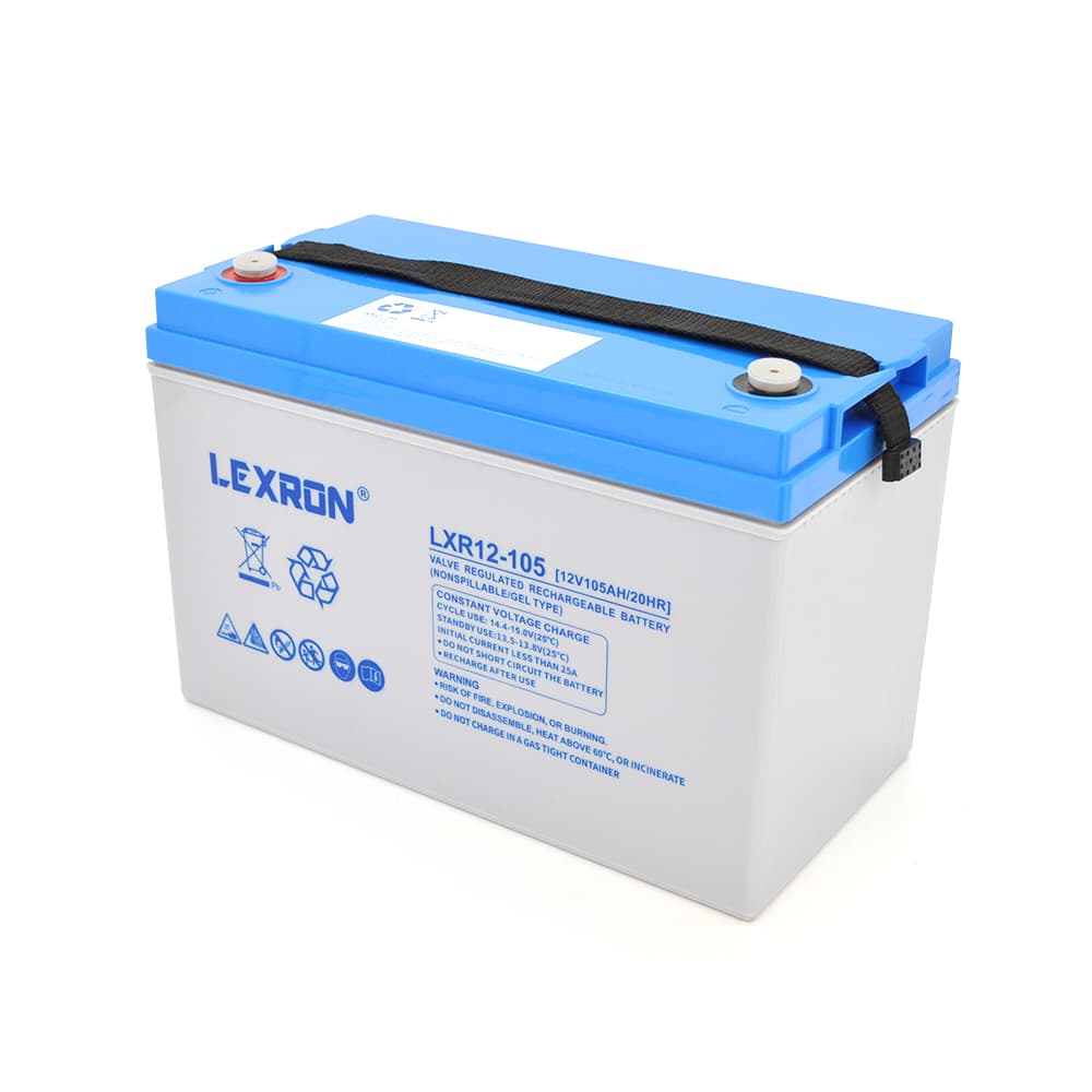 Акумулятор для ДБЖ Lexron LXR12-105 / 12 В / 105 А⋅год / GEL