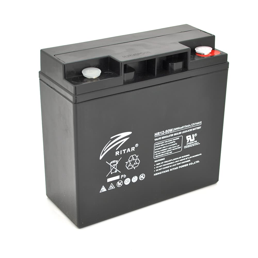 Акумулятор для ДБЖ Ritar HR1250WB / 12 В / 14 А⋅год / AGM