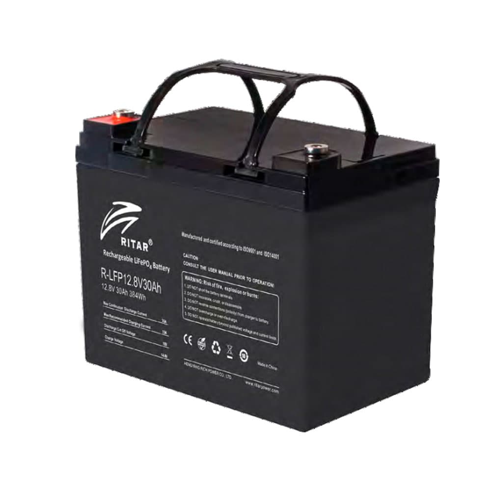 Літієвий акумулятор Ritar R-LFP 12.8V 30Ah / 12.8 В / 30 А⋅год / LiFePO4