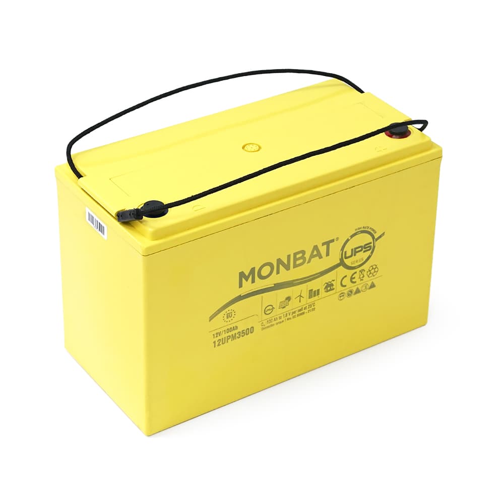 Акумулятор для ДБЖ MONBAT 12UPM3500 / 12 В / 100 А⋅год / AGM
