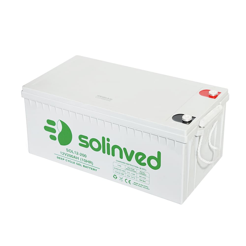 Акумулятор для ДБЖ SOLINVED SLG200-12 / 12 В / 200 А⋅год / GEL