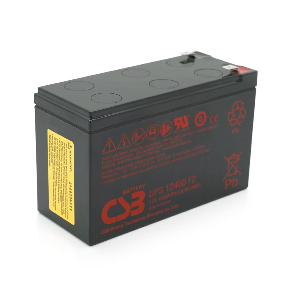 Акумулятор для ДБЖ CSB UPS12460F2 / 12 В / 9 А⋅год / VRLA