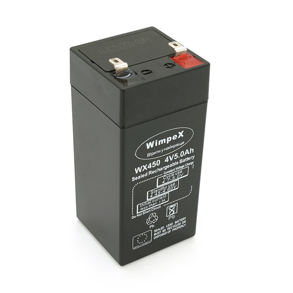 Акумулятор для ДБЖ WIMPEX WX450 / 4 В / 5 А⋅год / VRLA